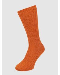 Mango Socken mit Woll-Anteil Modell 'Sweety' - Orange