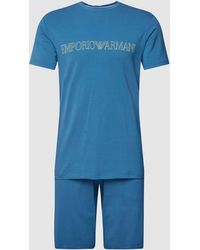 Emporio Armani - Pyjama Met Labelprint - Lyst