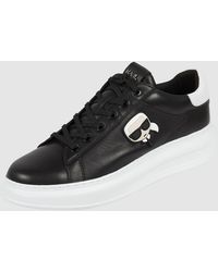 Karl Lagerfeld Sneakers Met Logo - Zwart