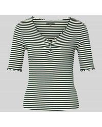 Zero - T-Shirt mit Wellensaum - Lyst