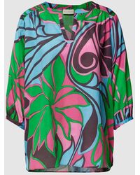 Milano Italy - Bluse mit Allover-Print Modell 'Tropical Flower' - Lyst