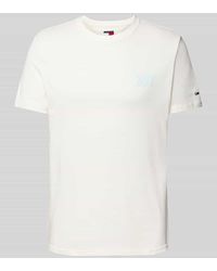 Tommy Hilfiger - Regular Fit T-Shirt Aus Reiner Baumwolle Mit Label-Schriftzug - Lyst