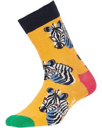 Happy Socks Socken mit Allover-Muster - Gelb