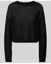 ONLY - Regular Fit Gebreide Pullover Met Broderie Anglaise - Lyst