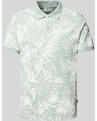 S.oliver - Slim Fit Poloshirt Met Labeldetail - Lyst