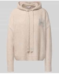 Hemisphere - Gebreide Pullover Van Kasjmiermix Met Capuchon - Lyst