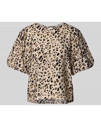 MSCH Copenhagen - Regular Fit Blusenshirt mit Strukturmuster Modell 'Alyona Vlora' - Lyst