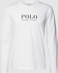 Polo Ralph Lauren - Longsleeve mit Label-Print Modell 'LIQUID' - Lyst