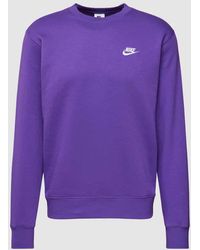Nike - Sweatshirt mit Label-Stitching Modell 'NSW CREW' - Lyst