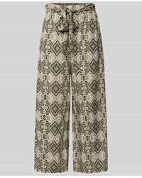 Apricot - Wide Leg Stoffhose mit Allover-Print - Lyst