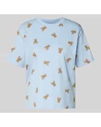 Jake*s - Regular Fit T-Shirt Met All-Over Motiefprint - Lyst