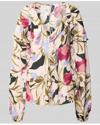 Ted Baker - Regular Fit Bluse mit V-Ausschnitt Modell 'minasa' - Lyst