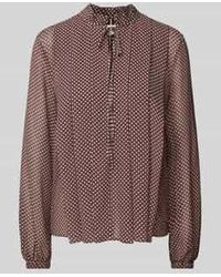 Tommy Hilfiger - Regular Fit Blouseshirt Met Druppelvormige Hals - Lyst