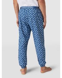 Calvin Klein Synthetisch Korte Pyjamabroek Met Logo In Band in het Grijs voor heren Heren Kleding voor voor Nacht en slaapmode voor Pyjamas 