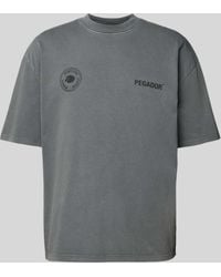 PEGADOR - Oversized T-shirt Met Label- En Motiefprint - Lyst