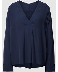 Esprit - Bluse aus Viskose mit V-Ausschnitt - Lyst