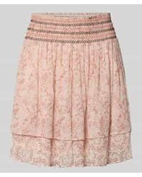 BOSS - Uitlopende Mini-Rok Met All-Over Motief Model 'C_Vesiana' - Lyst