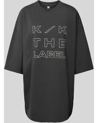 Karo Kauer - Oversized T-shirt Met Labelprint - Lyst