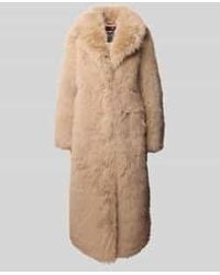 Frieda & Freddies - Lange Jas Met Imitatiebont, Model 'Moonlake' - Lyst