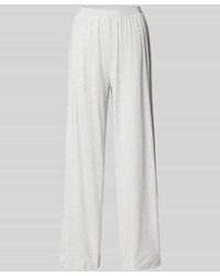 Tommy Hilfiger - Wide Leg Pyjama-Hose Mit Elastischem Label-Bund - Lyst