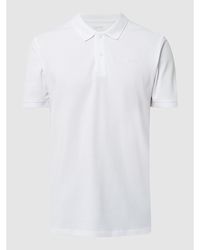 Esprit Slim Fit Poloshirt aus Baumwolle - Weiß