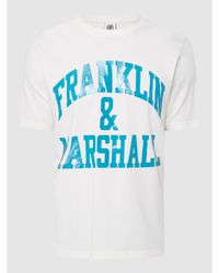 Franklin & Marshall T-Shirt mit Logo - Blau