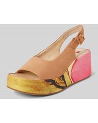 Högl - Sandalette aus Leder mit Plateausohle - Lyst