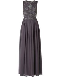 LACE & BEADS Avondjurk Met Cut-out - Grijs