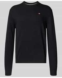Napapijri - Regular Fit Shirt Met Lange Mouwen En Logostitching, Model 'Droz' - Lyst