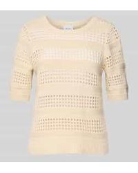 Vila - Gebreide Pullover Met 1/2-mouwen - Lyst