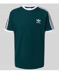 adidas Originals - T-Shirt Met Labelstitching En Ronde Hals - Lyst