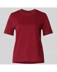 Vero Moda - Regular Fit T-Shirt Van Puur Katoen, Model 'Paulina' - Lyst