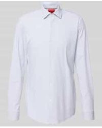 HUGO - Slim Fit Zakelijk Overhemd Met Knoopsluiting, Model 'Kenno' - Lyst