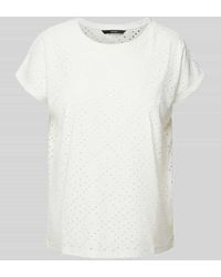 Vero Moda - T-Shirt mit Lochstickerei Modell 'TASSA' - Lyst