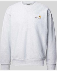 Carhartt - Sweatshirt mit Label-Stitching - Lyst
