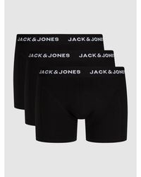 Jack & Jones Comfort Fit Trunks mit Stretch-Anteil im 3er-Pack Modell 'Anthony' - Schwarz