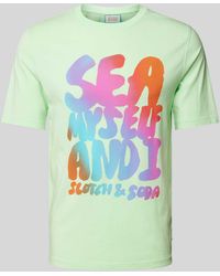 Scotch & Soda - T-shirt Met Labelprint - Lyst
