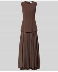 Jake*s - Maxi-Jurk Van Mix Van Lyocell En Linnen Met 2-In-1-Look - Lyst