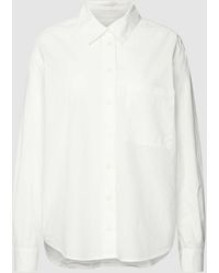 Marc O' Polo - Hemdbluse aus reiner Baumwolle mit Hemdkragen und Knopfleiste - Lyst