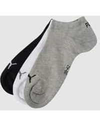 PUMA - Sneakersokken In Set Van 3 - Lyst