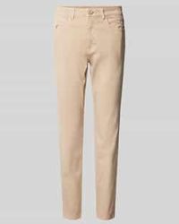 S.oliver - Slim Fit Stoffen Broek Van Katoenmix - Lyst