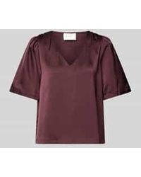 Neo Noir - Regular Fit Blouseshirt Met V-hals - Lyst