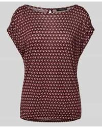 Opus - T-Shirt Van Viscose Met Kapmouwen, Model 'Sekadi Minimal' - Lyst
