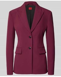 HUGO - Regular Fit Blazer mit steigendem Reverskragen Modell 'ASMALLA-1' - Lyst