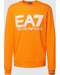 EA7 - Sweatshirt Met Labelprint - Lyst