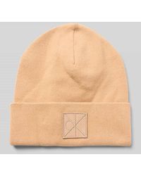 Calvin Klein - Mütze aus Viskose-Mix mit Logo-Patch Modell 'Bea' - Lyst