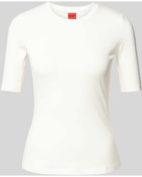 HUGO - T-Shirt im unifarbenen Design Modell 'Darnelia' - Lyst