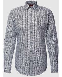 HUGO - Slim Fit Business-Hemd mit Allover-Muster Modell 'Kenno' - Lyst