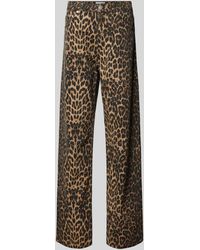 Neo Noir - Regular Fit Jeans mit Animal-Print Modell 'Simona Leopard' - Lyst