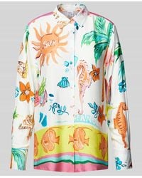Emily Van Den Bergh - Regular Fit Bluse Mit Durchgehender Knopfleiste - Lyst